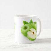 Grüne Äpfel Kaffeetasse (VorderseiteRechts)