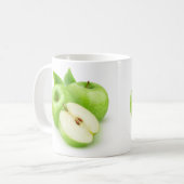 Grüne Äpfel Kaffeetasse (Vorderseite Links)
