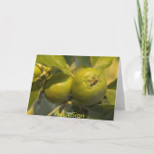 grüne Äpfel Karte (Rückseite)