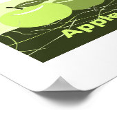 Grüne Äpfel Küche Wanddekor Poster (Ecke)