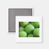 Grüne Äpfel Magnet (Vorderseite/Rückseite)