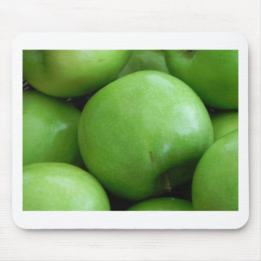 Grüne Äpfel Mousepad (Vorne)