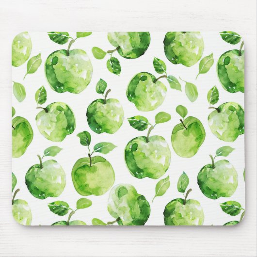 Grüne Äpfel Mousepad (Vorne)