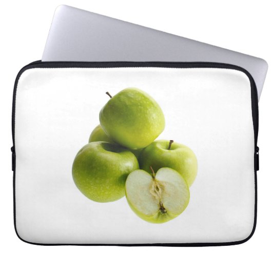 "Grüne Äpfel" Niedliches Foto. Jetzt kaufen Laptopschutzhülle (Vorderseite)