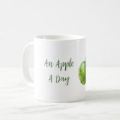 Grüne Äpfel Obst Kaffeetasse (Vorderseite Links)