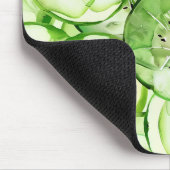 Grüne Äpfel Obst Mousepad (Ecke)