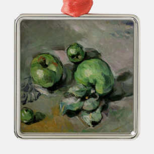 Grüne Äpfel Pauls Cezanne , c.1872-73 Silbernes Ornament