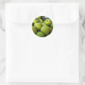 Grüne Äpfel Runder Aufkleber (Tasche)