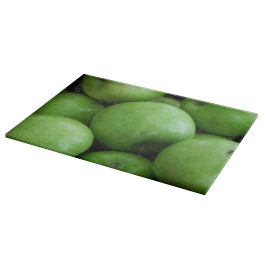Grüne Äpfel Schneidebrett (Ecke)
