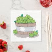 Grüne Äpfel Serviette (Beispiel)