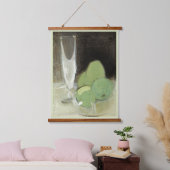 Grüne Äpfel und Champagner Glass, H.Schjerfbeck Wandteppich Mit Holzrahmen (Schlafzimmer)