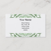 Grüne Äpfel Visitenkarte (Rückseite)