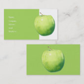 Grüne Apfel-Visitenkarte Visitenkarte (Vorne/Hinten)