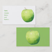 Grüne Apfel-Visitenkarte Visitenkarte (Vorne/Hinten)