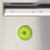 Grüne Apfelansicht Magnet (In Situ (Geschirrspüler))