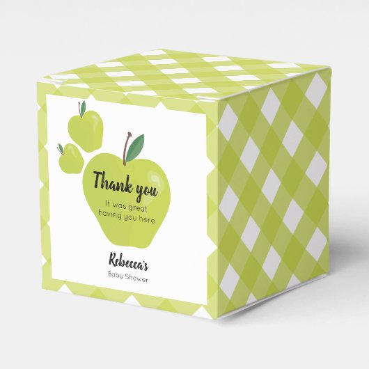 Grüne Apfeldusche Geschenkschachtel (Vorderseite)