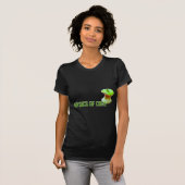 Grüne Apfelkernmotive T-Shirt (Vorne ganz)