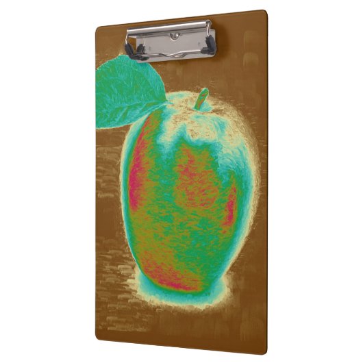 Grüne Apfelmalerei Klemmbrett (Links)