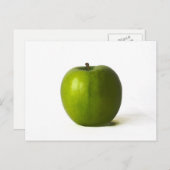 Grüne Apfelschnecke Postkarte (Vorne/Hinten)