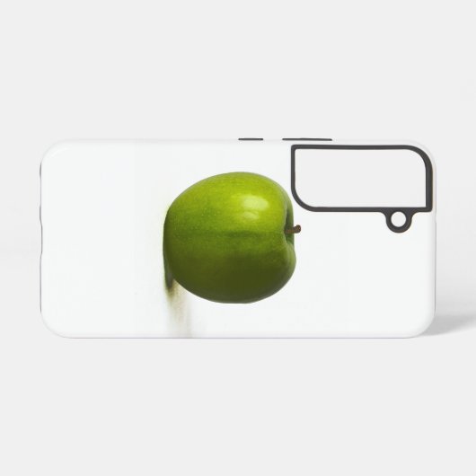 Grüne Apfelsinsel Samsung Galaxy Hülle (Rückseite (Horizontal))