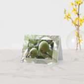 Grüne Apple-Notecard Karte (Gelbe Blume)