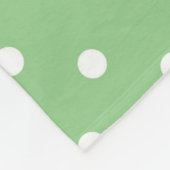 Grüne Apple-Polka-Punkt-Fleece-Decke Fleecedecke (Ecke)