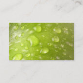 Grüne Apple-Visitenkarte Visitenkarte (Rückseite)