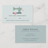 GRÜNE AQUA PINK SEWING MASCHINE TAILOR VISITENKARTE (Vorne/Hinten)