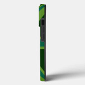 Grüne Aquamarine britische Flagge - Hintergrund Case-Mate iPhone Hülle (Rückseite / Links)