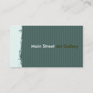 Grüne aquamarine mutige Brushstrokes-platsche Visitenkarte