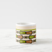 Grüne, Aquamarine, schwarze, Cream-Stamm Espresso- Espressotasse (Vorderseite)