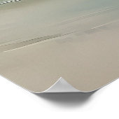 Grüne Aquamarine Strandmalerei Poster (Ecke)