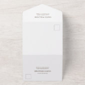 Grüne Aquarell Blumenkohl Brautparty Rezept All In One Einladung (Außenbereich)