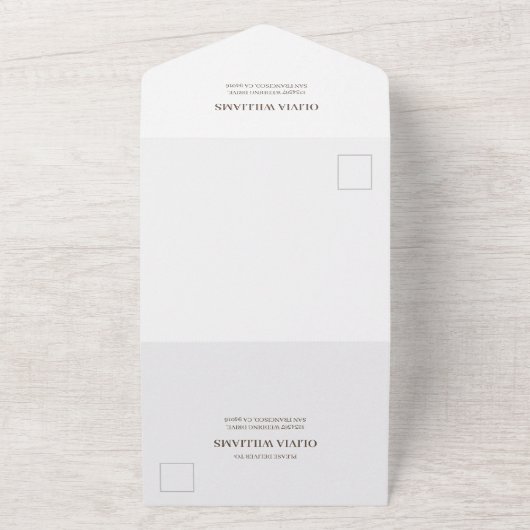 Grüne Aquarell Blumenkohl Brautparty Rezept All In One Einladung (Außenbereich)