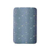 Grüne Aquarell Rustikale botanische Blume Badematte (Vorderseite Vertikal)