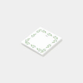 Grüne Aquarellbilder - Blätter Post-it Klebezettel (angewinkelt)