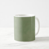 Grüne Aquarelldodo-Vogel-Malerei mit schwarzer Kaffeetasse (VorderseiteRechts)