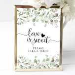 Grüne Aquarellfarbe Eukalyptus Liebe ist süßes Zei Poster<br><div class="desc">Grüne Aquarellfarbe Eukalyptus Liebe ist süßes Zeichen</div>