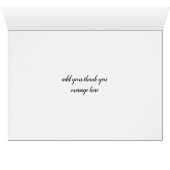 Grüne Aquarellfarben - Danke Karte (Innenansicht Horizontal (Unten))