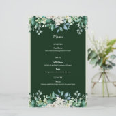 Grüne Aquarellfarbenpalette der Hochzeit von Liebe (Stehend Vorderseite)