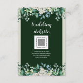 Grüne Aquarellfarbenpalette der Hochzeit von Liebe Begleitkarte (Vorderseite)