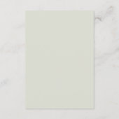 Grüne Aquarellfarbenpalette der Hochzeit von Liebe Begleitkarte (Rückseite)