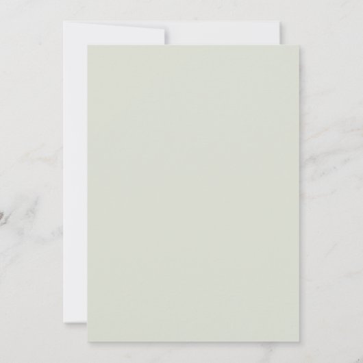 Grüne Aquarellfarbenpalette der Hochzeit von Liebe Einladung (Rückseite)
