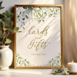 Grüne Aquarellkarten und Geschenkschild Poster<br><div class="desc">Grüne Aquarellkarten und Geschenkschild</div>
