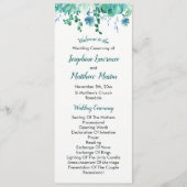 Grüne Aquarellprogramme Programm (Vorderseite)