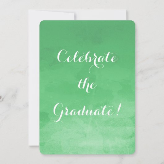 Grüne Aquarellschule Einladung (Rückseite)