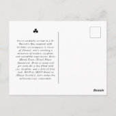 Grüne Aquarellwäsche zum Geburtstag von Patrick Postkarte (Rückseite)