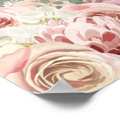 Grüne Arche Pampas Grass Hochzeit Begrüßungszeiche Poster (Ecke)