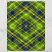 Grüne Argyle-Massen-Scrapbook-Papier-Seiten Flyer (Vorne)