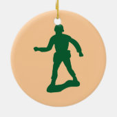 Grüne Armee-Männer Keramikornament (Hinten)